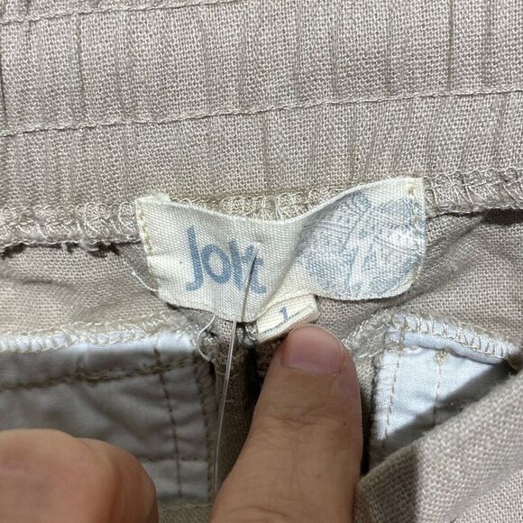 Jolt Women's Khaki Embroidered Tassel Drawstring Wide Leg Pants Size 1 NWT - Picture 8 of 9